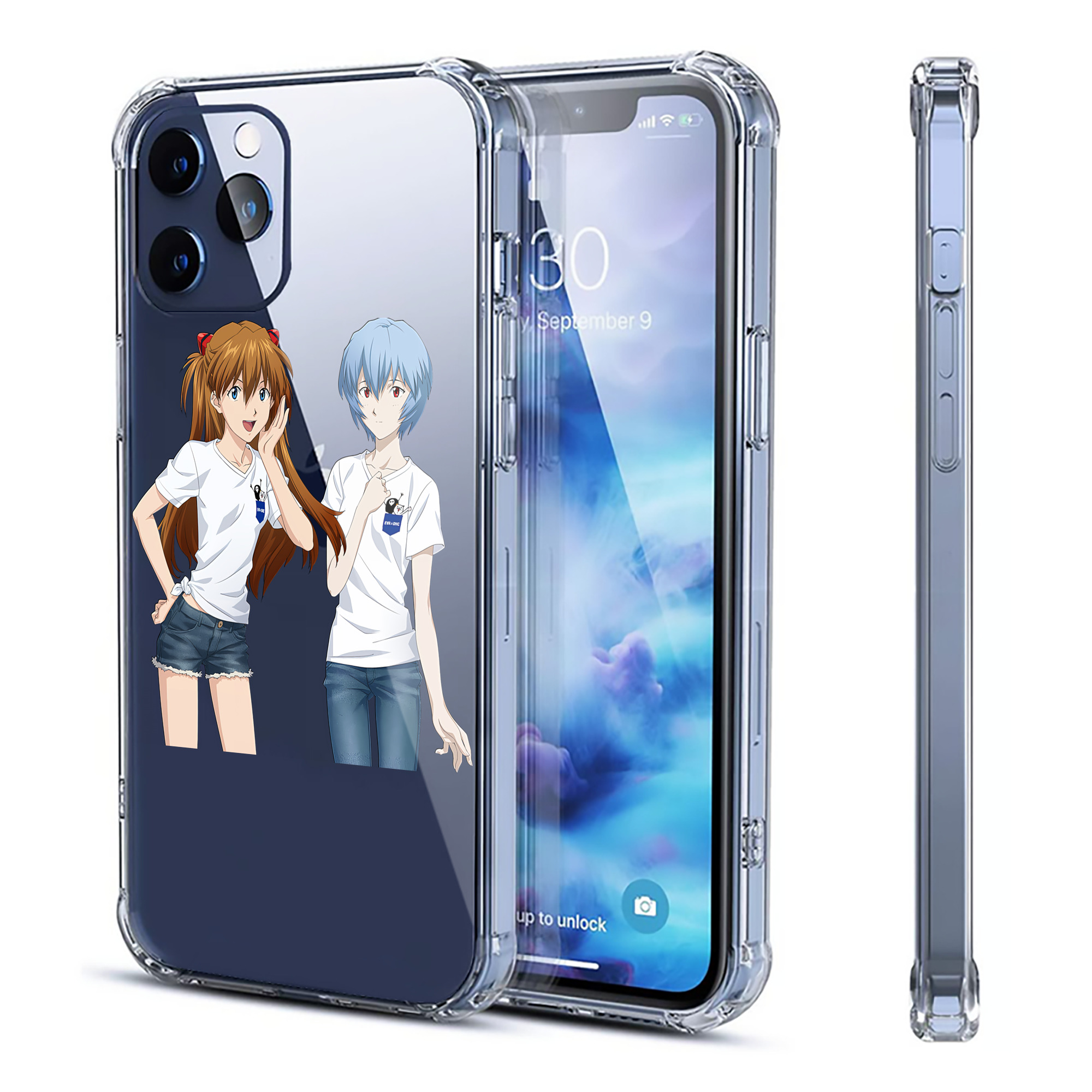 （画像用） EVA 新世紀エヴァンゲリオン 【iPhone 12シリーズ対応】透明スマホケース（クリアソフトケース）